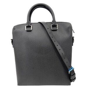 Louis Vuitton  Grigori Taiga Leather Tote Crossbody Bag Black